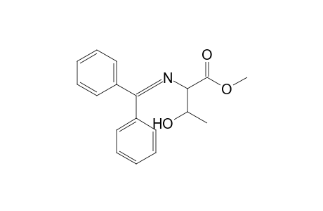 N-(Diphenylmethylene)amino-.beta.-hydroxybutanoic acid methyl ester