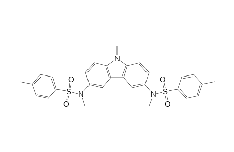 N,4-Dimethyl-N-(9-methyl-6-(methyl[(4-methylphenyl)sulfonyl]amino)-9H-carbazol-3-yl)benzenesulfonamide