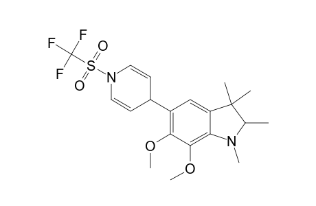 6,7-DIMETHOXY-1,2,3,3-TETRAMETHYL-5-(1-TRIFLUOROMETHANESULFONYL-1,4-DIHYDRO-PYRIDIN-4-YL)-2,3-DIHYDRO-1H-INDOLE