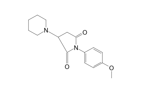 N-(p-methoxyphenyl)-2-piperidinosuccinimide