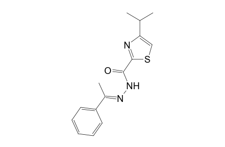 4-isopropyl-N-(1-phenylethylidene)thiazole-2-carbohydrazide