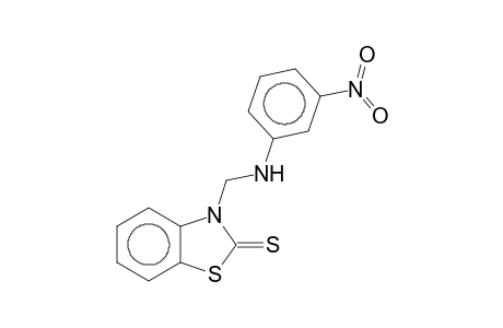 3-[(m-nitroanilino)methyl]-2-benzothiazolinethione