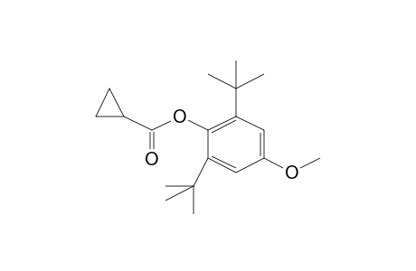 Cyclopropanecarboxylic acid, 2,6-di-t-butyl-4-methoxy-phenyl ester