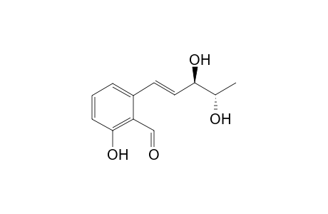 Sordarial [2-[(E)-erythro-3(R),4(S)-Dihydroxy-1-pentenyl]-6-hydroxybenzaldehyde]