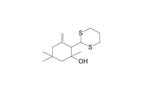 2-[1,3]Dithian-2-yl-1,5,5-trimethyl-3-methylene-cyclohexanol