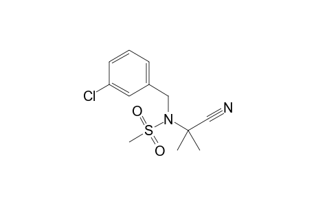 2-Methyl-2-[N-(3-chlorobenzyl)methanesulfonylamido]propionitrile