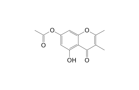 2,3-Dimethyl-7-acetoxy-5-hydroxy-4H-(1)-benzopyran-4-one