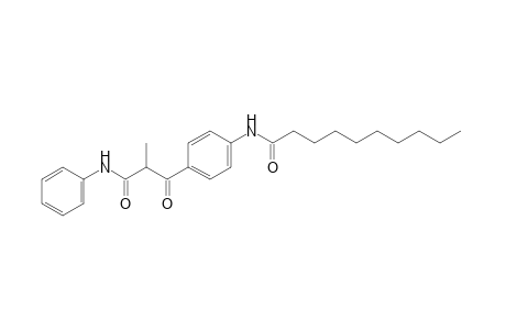 4-DECANAMIDO-alpha-METHYL-beta-OXOHYDROCINNAMANILIDE