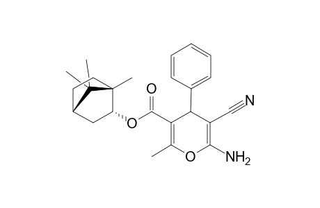 2-Amino-3-cyano-5-[(-)-(1S',2R',4S')-bornyloxycarbonyl]-6-methyl-4-phenyl-4H-pyran