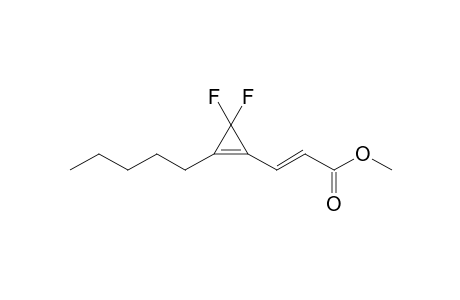 (E)-3-(2-amyl-3,3-difluoro-1-cyclopropenyl)acrylic acid methyl ester