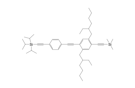 2-[2,5-bis(2-ethylhexyl)-4-[2-[4-(2-triisopropylsilylethynyl)phenyl]ethynyl]phenyl]ethynyl-trimethyl-silane