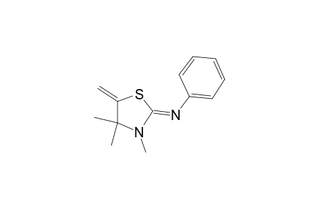 3,4,4-Trimethyl-5-methylene-2-phenylimino-1,3-thiazolidine