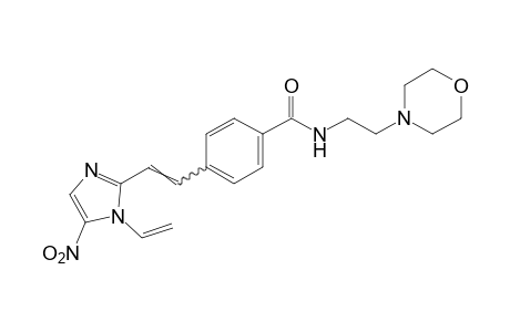 N-(2-morpholinoethyl)-p-[2-(5-nitro-1-vinylimidazol-2-yl)vinyl]-benzamide