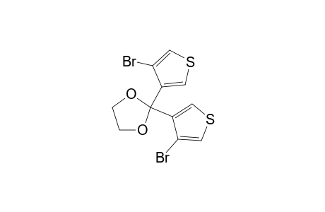 2,2-Bis(4-bromo-3-thienyl)-1,3-dioxolane