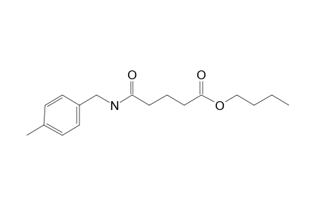 Glutaric acid, monoamide, N-(4-methylbenzyl)-, butyl ester