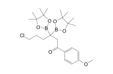 6-chloro-1-(4-methoxyphenyl)-3,3-bis(4,4,5,5-tetramethyl-1,3,2-dioxaborolan-2-yl)hexan-1-one