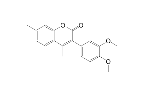 3-(3',4'-Dimethoxyphenyl)-4,7-dimethylcoumarin