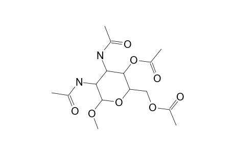 Methyl 4,6-di-o-acetyl-2,3-bis(acetylamino)-2,3-dideoxyhexopyranoside