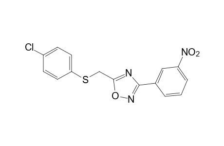 5-{[(p-chlorophenyl)thio]methyl}-3-(m-nitrophenyl)-1,2,4-oxadiazole