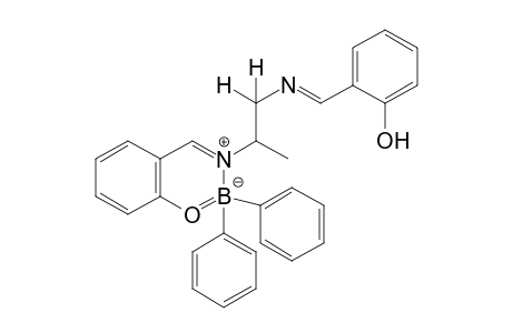 2,2-diphenyl-3-[1-methyl-2-(salicylideneamino)ethyl]-2H-1,3,2-benzoxazaborinium hydroxide, inner salt
