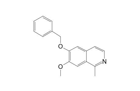 Isoquinoline, 6-benzyloxy-7-methoxy-1-methyl-