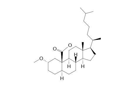 5.alpha.-Cholestan-19-oic acid, 2.alpha.-methoxy-