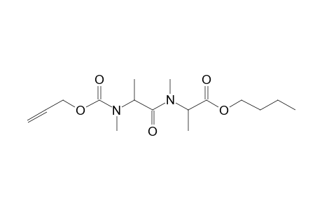 Alanylalanine, N,N'-dimethyl-N'-allyloxycarbonyl-, butyl ester