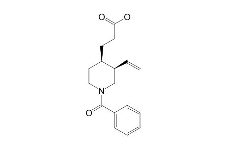 3-[1-beczzoyl-3(R)-vinyl-4(R)-piperidinyl]-propionic acid