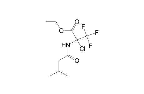 Ethyl 2-chloro-3,3,3-trifluoro-2-[(3-methylbutanoyl)amino]propanoate