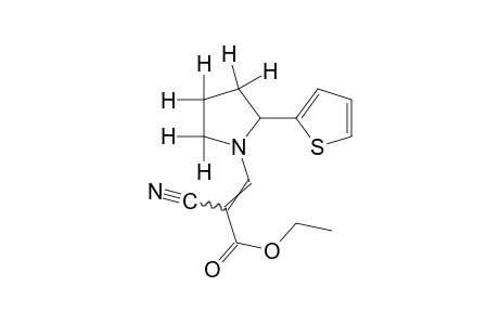 alpha-cyano-2-(2-thienyl)-1-pyrrolidineacrylic acid, ethyl ester