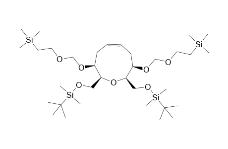 (2S*,3S*,8R*,9R*)-(Z)-2,9-Bis(tert-butyldimethylsilyloxymethyl)-3,8-bis(trimethylsilylethoxymethoxy)oxon-5-ene