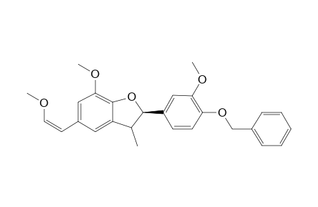 (+/-)-2-(4-BENZYLOXY-3-METHOXYPHENYL)-3-METHYL-7-METHOXY-5-[(E/Z)-2-METHOXY-1-ETHENYL]-2,3-DIHYDROBENZO-[B]-FURAN;CIS-ISOMER