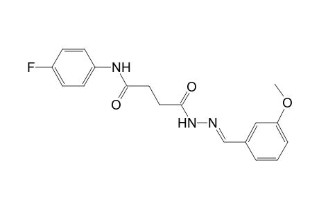 N-(4-fluorophenyl)-N'-[(E)-(3-methoxyphenyl)methyleneamino]butanediamide