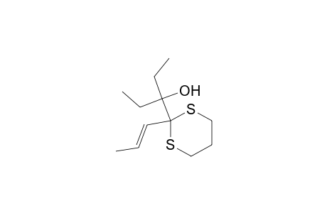 1,3-Dithiane-2-methanol, .alpha.,.alpha.-diethyl-2-(1-propenyl)-, (E)-