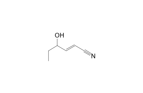 (E)-4-Hydroxyhex-2-enenitrile