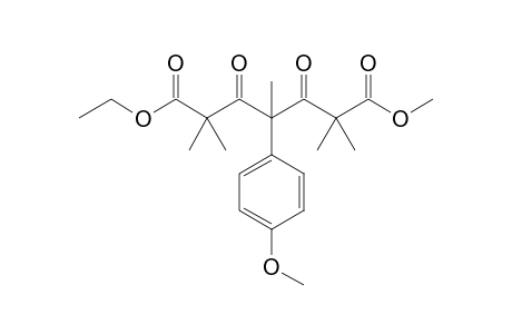 1-Ethyl 7-methyl 4-(4-methoxyphenyl)-2,2,4,6,6-pentamethyl-3,5-dioxoheptanedioate