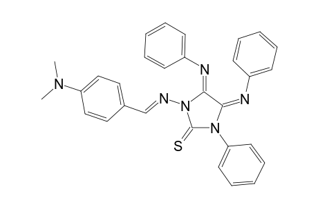 1-(4-DIMETHYLAMINOBENZYLIDENAMINO)-2-THIOXO-3-PHENYL-4,5-BIS-(PHENYLIMINO)-IMIDAZOLIDINE