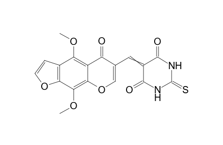 5-[(4,9-Dimethoxy-5-oxo-5H-furo[3,2-g]chromen-6-yl)methylidene]-2-thioxodihydro-pyrimidine-4,6(1H,5H)-dione