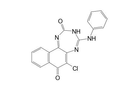 6-Chloro-8-phenylamino-9H-7,9,11-triaza-cyclohepta-[a]naphthalene-5,10-dione