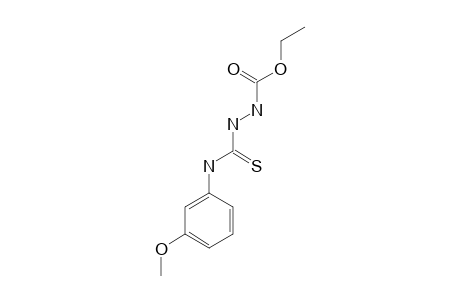 3-[(m-methoxyphenyl)thiocarbamoyl]carbazic acid, ethyl ester