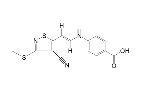 trans-p-{{2-[4-CYANO-3-(METHYLTHIO)-5-ISOTHIAZOLYL]VINYL}AMINO}BENZOIC ACID