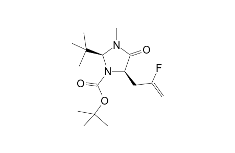 TERT.-BUTYL-(2S,5R)-2-TERT.-BUTYL-5-(2-FLUOROALLYL)-3-METHYL-4-OXOIMIDAZOLIDINE-1-CARBOXYLATE