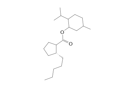 Menthyl 2-(1-pentyl)cyclopentanecarboxylate