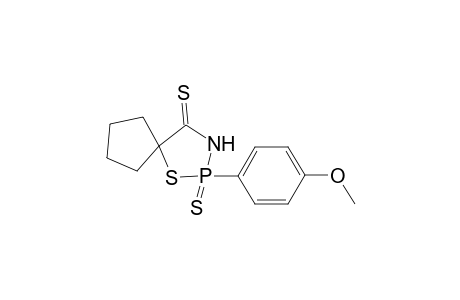 2-(p-Methoxyphenyl)-2,4-dithia-1,3,2-thiazaphospholidine-5,1'-spirocyclopentane