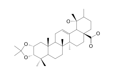 2,3-O-ISOPROPYLIDENYL-2-ALPHA,3-ALPHA,19-ALPHA-TRIHYDROXY-URS-12-EN-28-OIC-ACID