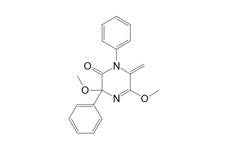 3,5-DIMETHOXY-6-METHYLIDENE-1,3-DIPHENYL-3,6-DIHYDROPYRAZIN-2(1H)-ONE