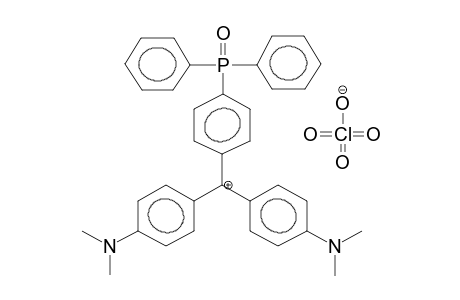 BIS(4-DIMETHYLAMINOPHENYL)-(4'-DIPHENYLPHOSPHINYLPHENYL)CARBENIUMPERCHLORATE