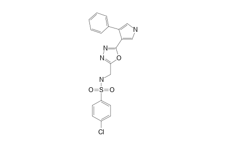 2-(PARA-CHLORO-PHENYLSULFONYLAMINOMETHYL)-5-(4-PHENYL-1H-PYRROLE-3-YL)-1,3,4-OXADIAZOLE