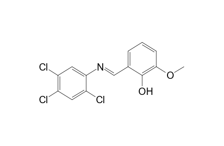 2-methoxy-6-[N-(2,4,5-trichlorophenyl)formimidoyl]phenol