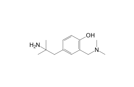 4-(2-amino-2-methylpropyl)-alpha-(dimethylamino)-o-cresol